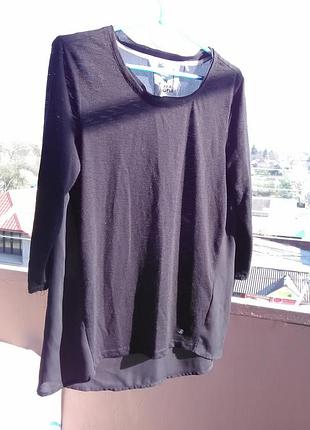 Крутая блузка с шифоновой спинкой