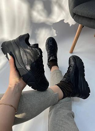 Екслюзивні кросівки з натуральної італійської шкіри та замші жіночі