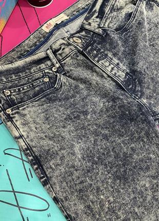 Стрейч джинсы с эффектом гармент-дай river island skinny stretch10 фото