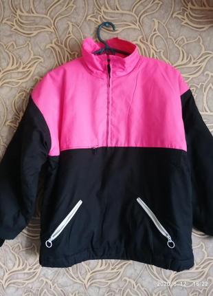 (28) гарна спортивна куртка/вітровка весна/осінь для дівчинки