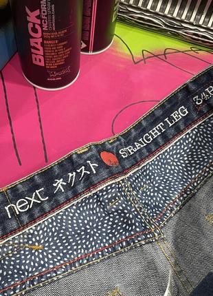 Щільні денім джинси з фабричними потертостями straight leg japanesr denim limited edition8 фото