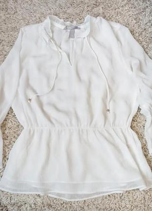 Белоснежная блуза размер s-m