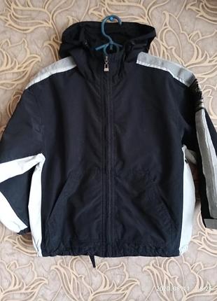 (33) непродуваемая куртка/ветровка stuf clothing для мальчика  рост 130 см