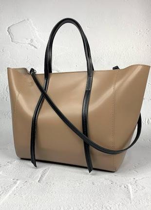 Сумка жіноча натуральна шкіра, лате матова 347