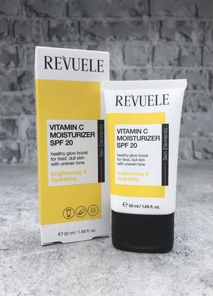 Зволожувальний крем для обличчя з вітаміном с revuele vitamin c moisturizer spf 20