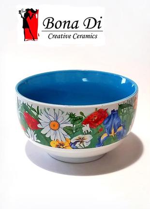 Красивый салатник с цветами bona dea
