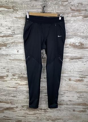 Женские штаны nike shield dri fit swoosh брюки лосины леггинсы  карри тайтсы топик