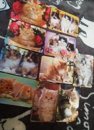 Набор новый коллекционных календарей котики 10 шиук3 фото