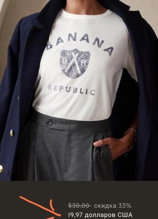 Летняя футболка  banana republic  / р.l-xl7 фото