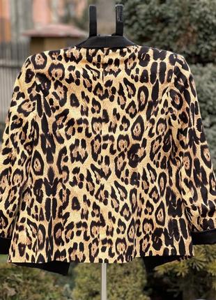 Mags &amp; pye стильный блейзер пиджак леопардовый принт s5 фото