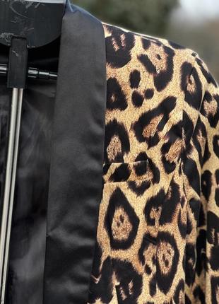 Mags &amp; pye стильный блейзер пиджак леопардовый принт s3 фото