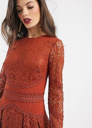 Нарядное кружевное платье asos disign4 фото