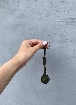 Паракордовый брелок украшение для ключей в плетении monkey`s fist