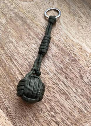 Паракордовый брелок украшение для ключей в плетении monkey`s fist