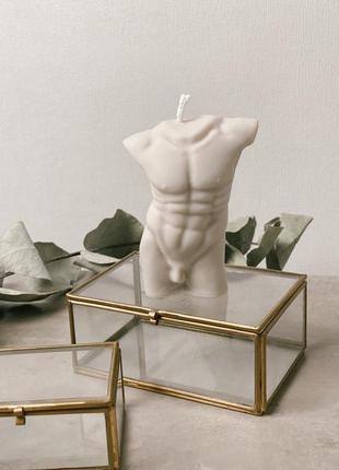 Соевая свеча man body с эфирными аромамаслами 7.5х10см