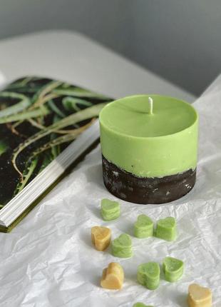 Набір ароматична соєва свічка в бетоні і міні-саше (30шт) ручної роботи