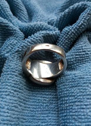 Серебряное кольцо «пряжка»5 фото