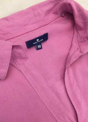 Блуза рубашка с карманами розовая2 фото