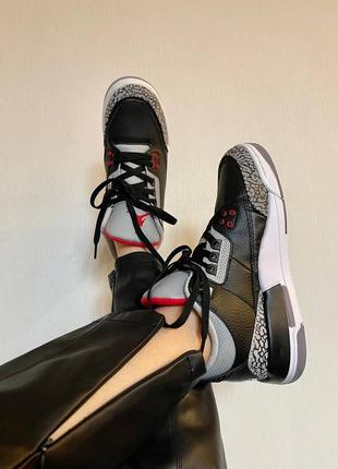 Супер кросівки nike air jordan 3 retro “black cement”