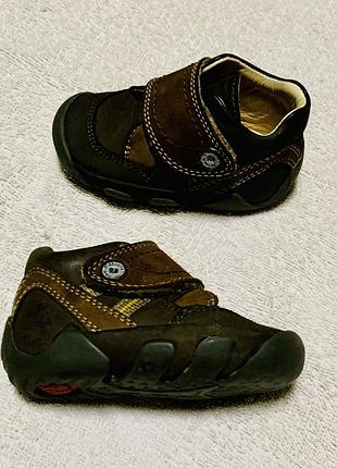 Кожаные кроссовки пинетки ботиночки анатомические для первых шагов elefanten (германия)