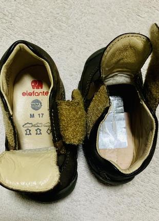 Кожаные кроссовки пинетки ботиночки анатомические для первых шагов elefanten (германия)6 фото