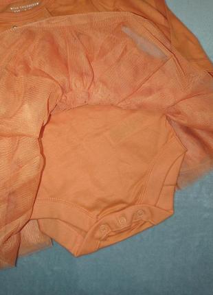 Нарядное боди на возраст 0-3мес. 3