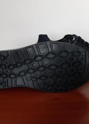 Туфли подростковые мужские черные, прошитая подошва7 фото