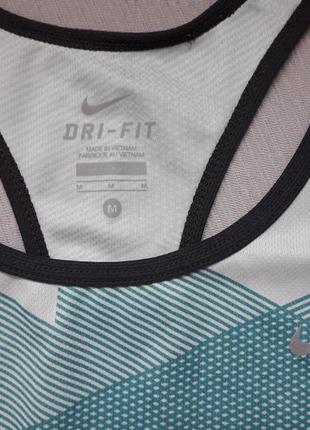 Крутая фирменная майка борцовка принт орнамент nike dri-fit3 фото