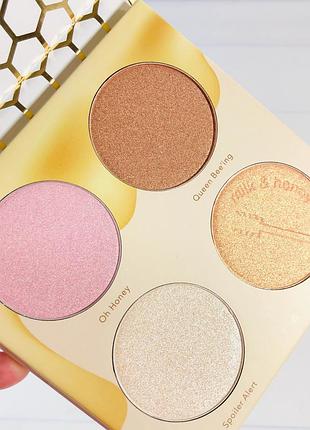 Палетка хайлайтерів beauty bakerie milk & honey highlighter palette