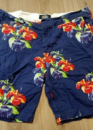 Шорты мужские dickies размер л 34 синие скейтерские дикерс