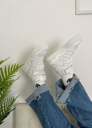 Супер кроссовки adidas forum 84 high full white2 фото