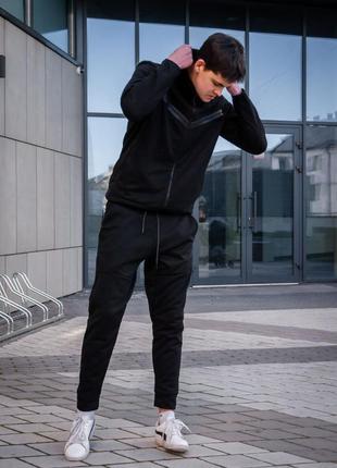 Nike tech fleece у чорному, один з бестселерів серед костюмів цього сезону 🔝2 фото