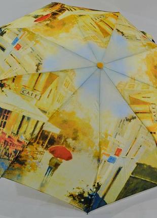 Жіночий парасольку-напівавтомат живопис1 фото