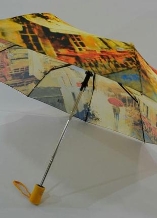 Жіночий парасольку-напівавтомат живопис2 фото