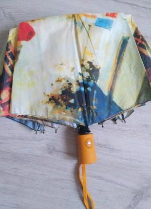 Жіночий парасольку-напівавтомат живопис5 фото