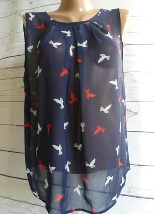 Блуза шифоновая с птицами atmosphere