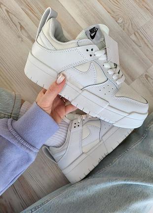 Кросівки nike dunk low disrupt white