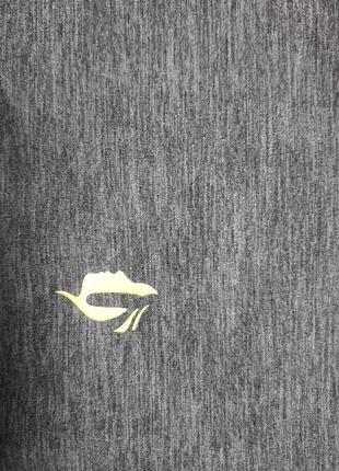 Лёгкая спортивная кофточка серый меланж с контрастными вставками5 фото
