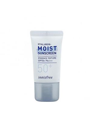 Солнцезащитный увлажняющий крем innisfree hyaluron moist sunscreen spf50+ pa++++, 20 мл
