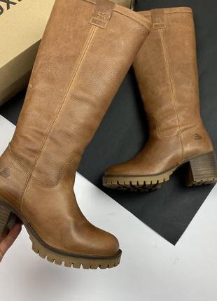 Чоботи bullboxer farbe braun original шкіряні portugal жіночі черевики