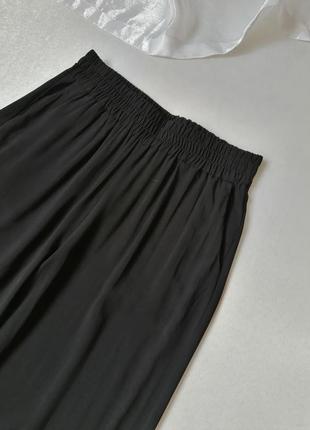 Літні довгі бавовняні штани палаццо з бічними кишенями талією на гумці прошита не перекручується роз5 фото