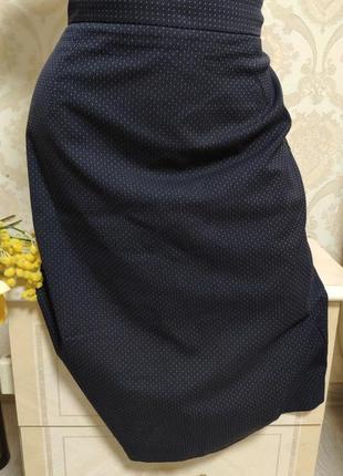 Стильная юбка с высокой подсадкой1 фото