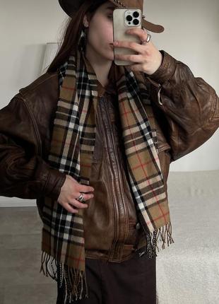 Шерстяной винтажный шотландский шарфик
