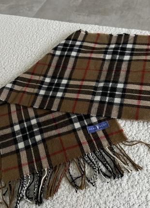 Вовняний вінтажний шотландський шарфик4 фото