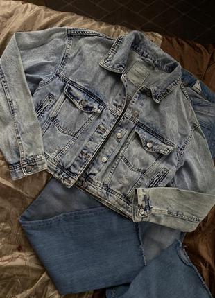 Джинсова куртка джинсовка5 фото