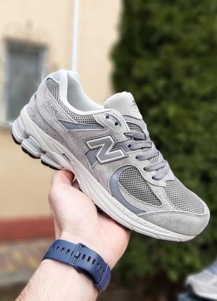 Мужские замшевые темно серые кроссовки new balance 2002r 🆕 нью баланс