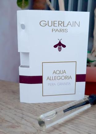 Guerlain aqua allegoria pera granita💥оригінал мініатюра пробник mini 5 мл книжка голка3 фото