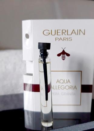 Guerlain aqua allegoria pera granita💥оригінал мініатюра пробник mini 5 мл книжка голка6 фото