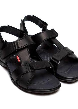 Мужские кожаные сандалии antec black