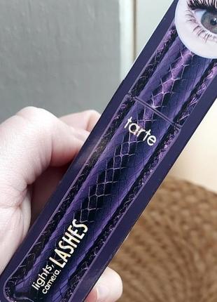 Туш для вій Tarte lights camera lashes mascara туш для вій 4-в-1 mascara black - 7 мл2 фото